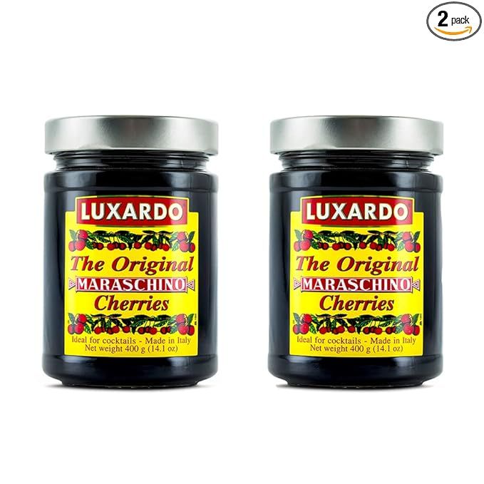 Luxardo Gourmet Maraschino Cherries - 400g Jar - 2 Pack | Amazon (US)