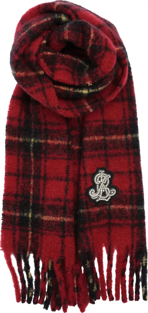 Brushed Lofty Scarf With Crystal Patch | Nordstrom