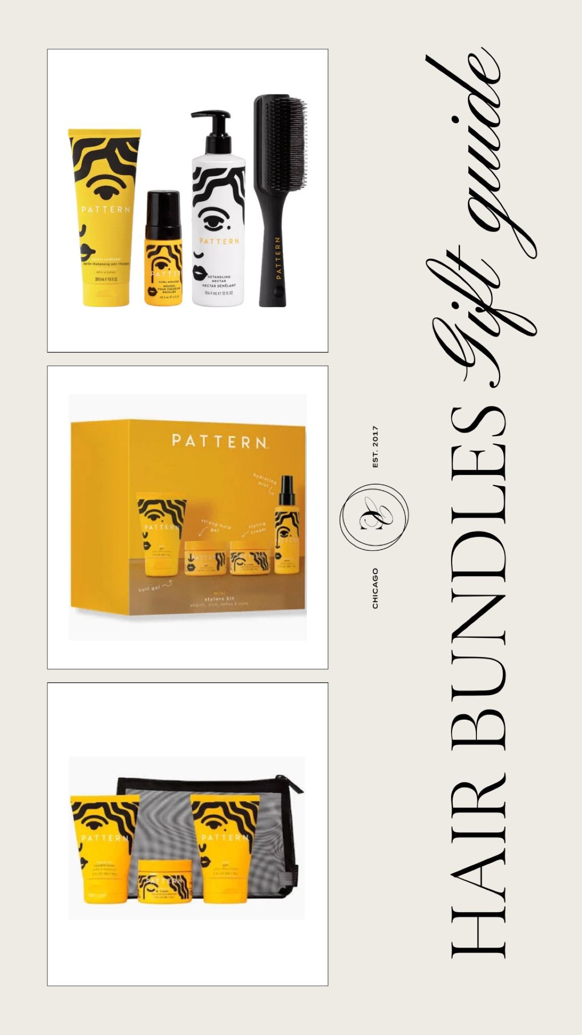 Give the gift of gorgeous curls this holiday season!  These PATTERN gift sets are perfect for anyone embracing their natural texture. Whether it's for curls, coils, or waves, these sets are a thoughtful way to celebrate self-care and stunning hair. 
#PatternBeauty #PerfectForCurls #HolidayGiftGuide #NaturalHairCare #CurlyHairLovers #HolidayHairGoals #GiftOfSelfCare #PatternGiftSets #CurlsCoilsWaves #PerfectForHer #BeautyGifts #HolidayGlow



#LTKGiftGuide #LTKHoliday #LTKBeauty