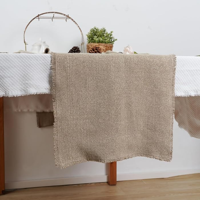 100% Pure Linen Table Runner 72 Inches Long-Super Thick Noble Cloth Dining Table Runner for Weddi... | Amazon (US)