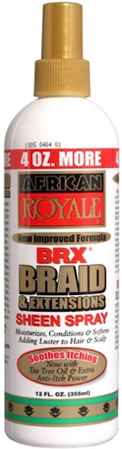 African Royale BRX Braid and Extensions Sheen Spray, 12 oz (Pack of 3) | Amazon (US)