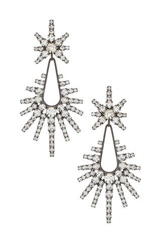 Elizabeth Cole Remington Earrings in Gunmetal from Revolve.com | Revolve Clothing (Global)