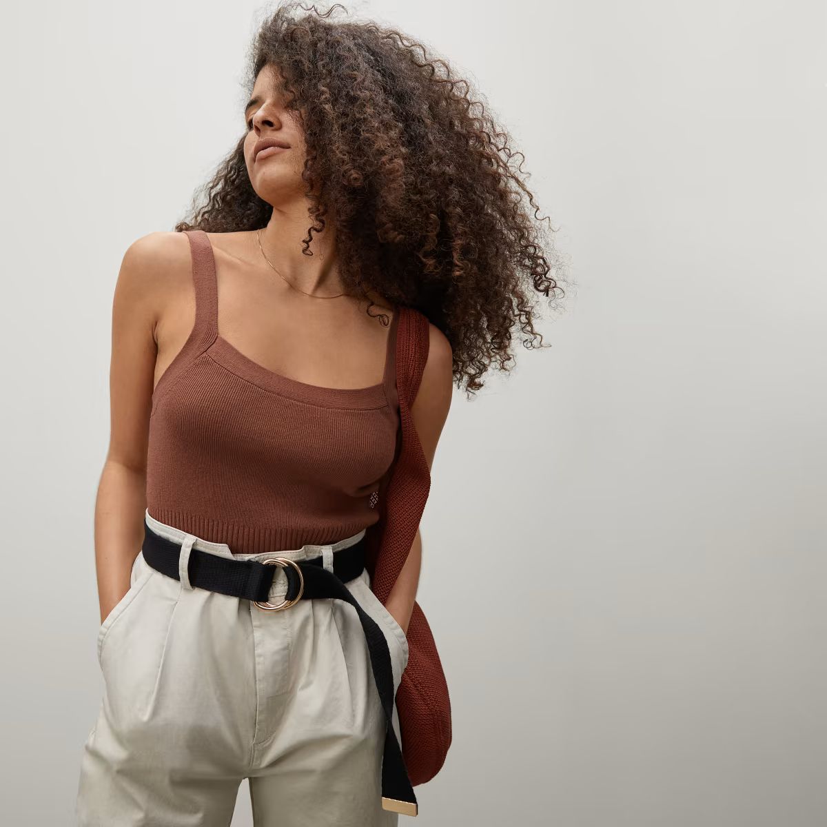 The Cropped Sweater Cami | Everlane