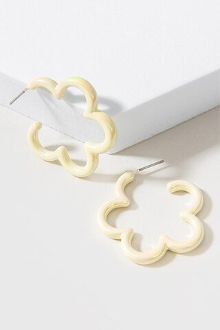 Cher Iridescent Flower Hoops | Francesca's