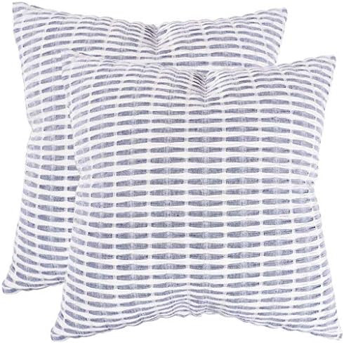 KAF Home Pleated Please Pillow Cover 20 x 20-inch 100-Percent Cotton | Set of 2 Pillow Covers (Na... | Amazon (US)