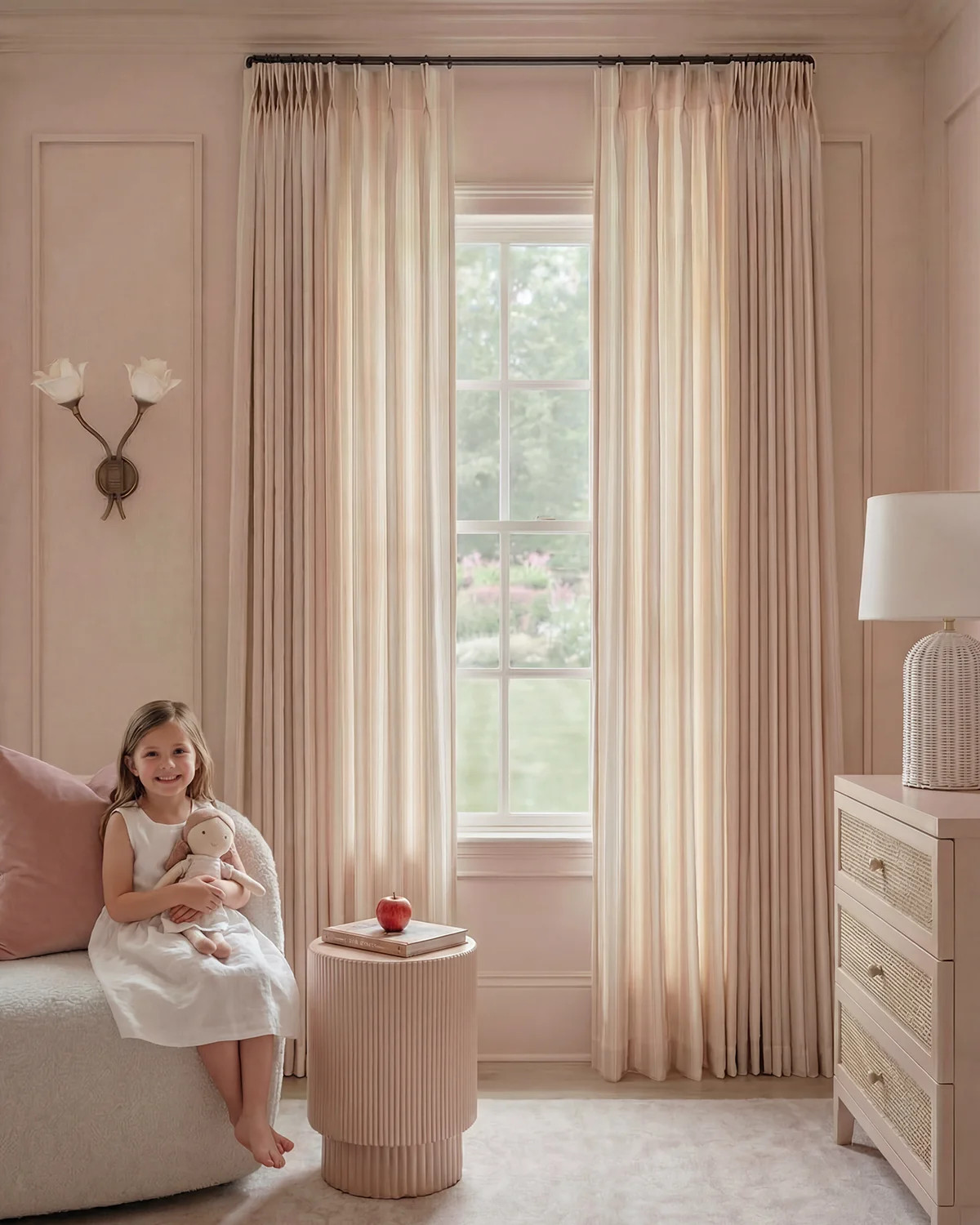 Malibu Striped Custom Pinch Pleated Curtains \u4e28 THREE GIRLS | Three Girls Curtains