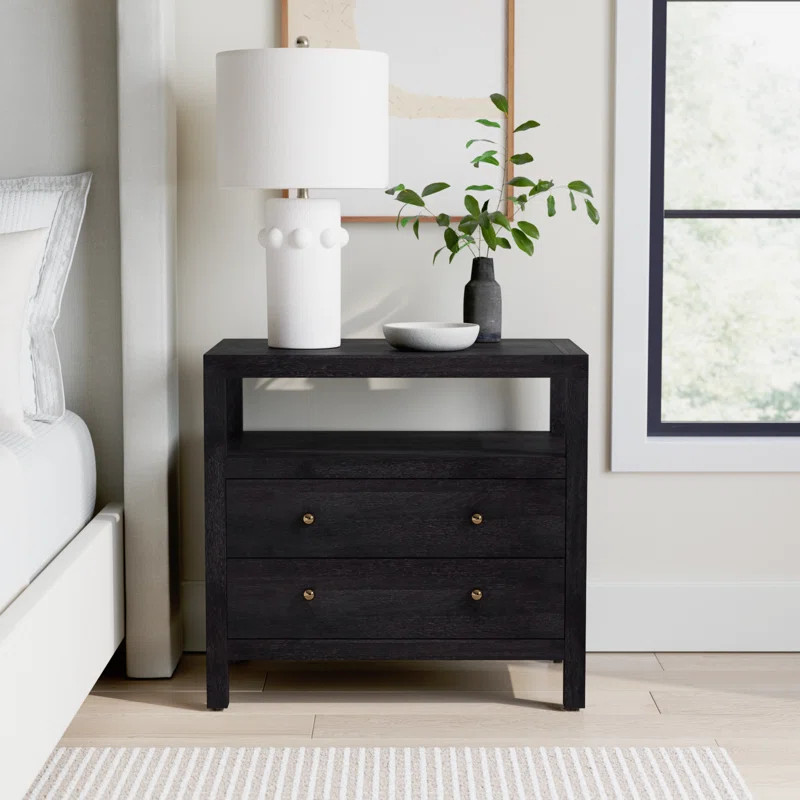 Celine 28" 2-Drawer Nightstand | Wayfair North America