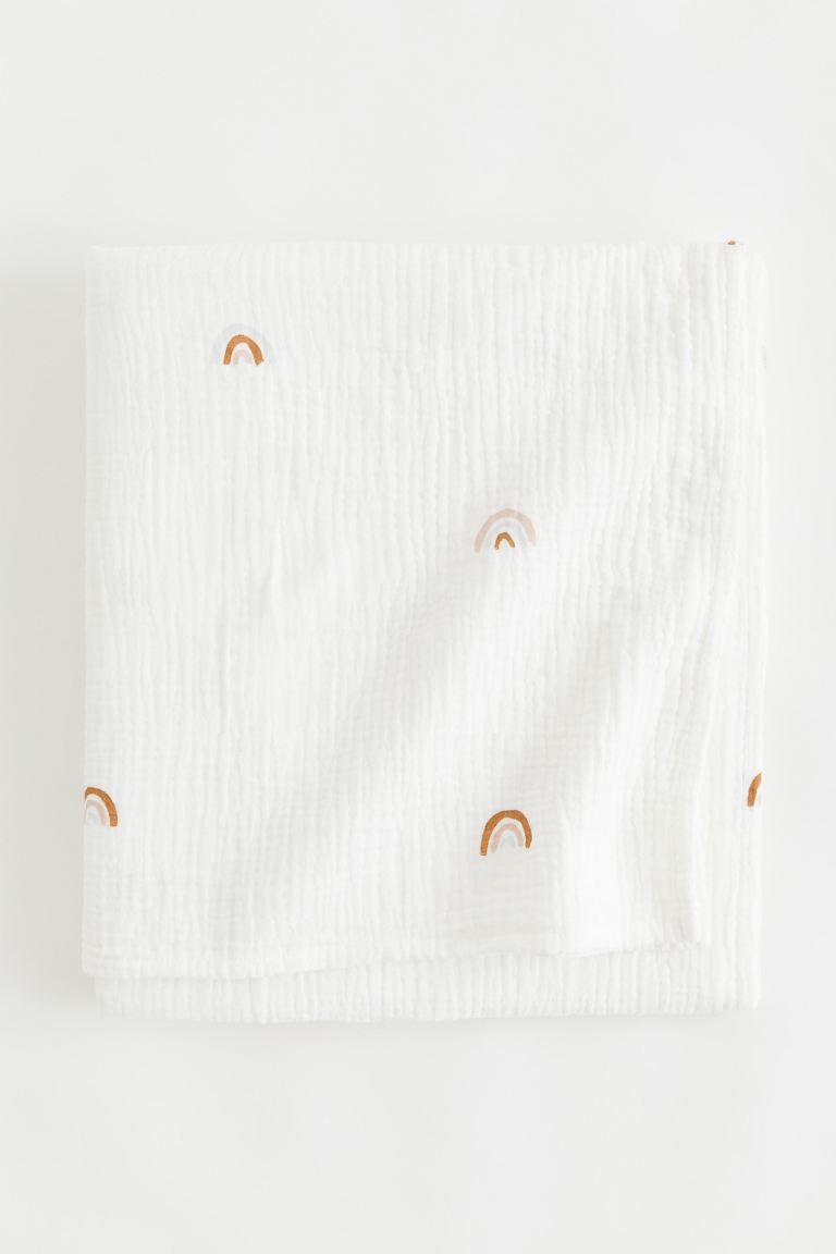 Printed Muslin Blanket | H&M (US)