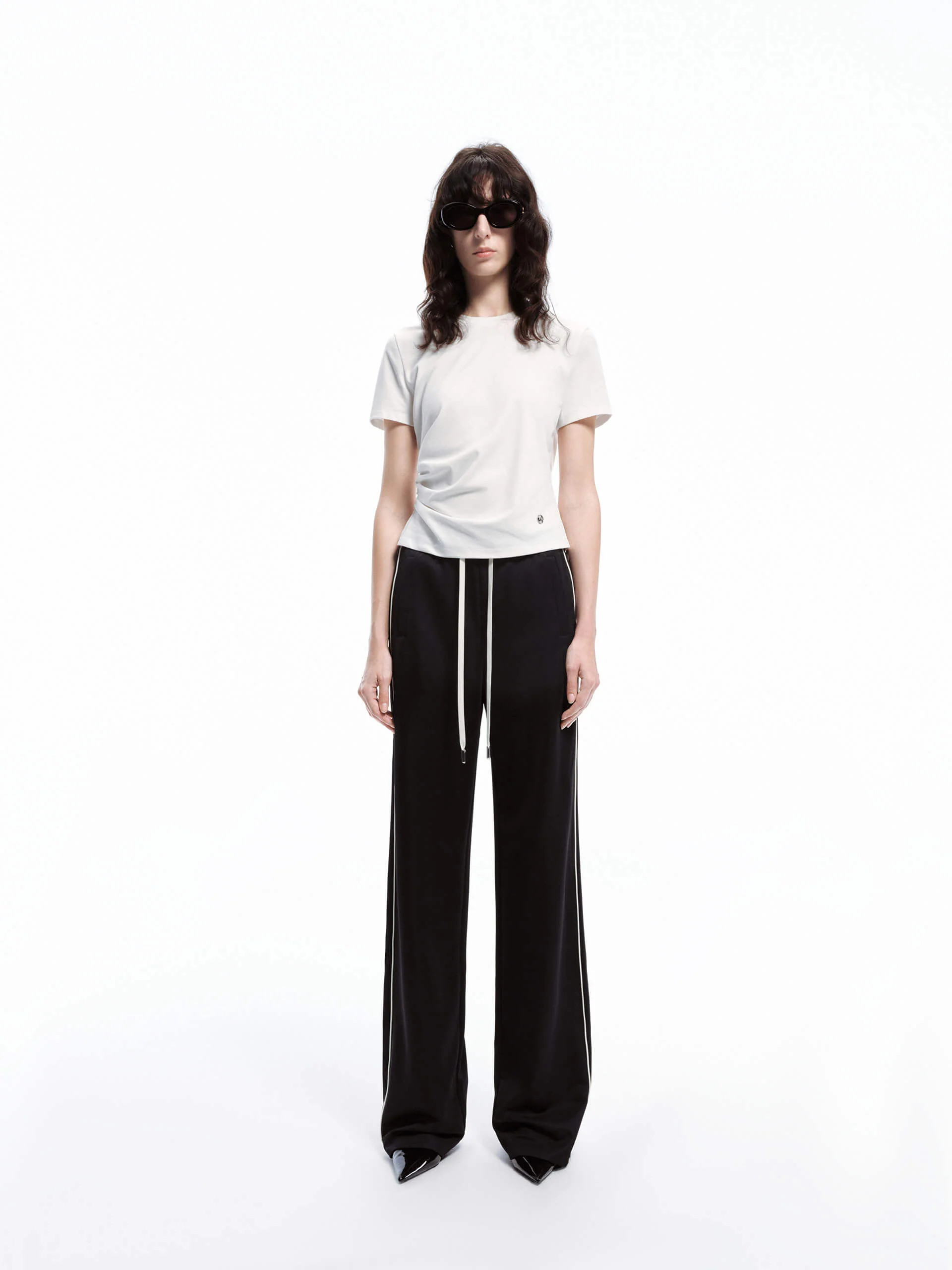 MO&Co. Women's Wide Leg Cotton Jeans | MO&Co.
