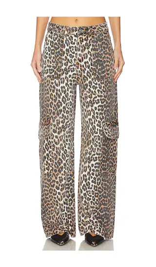 Print Denim Angi in Leopard | Revolve Clothing (Global)