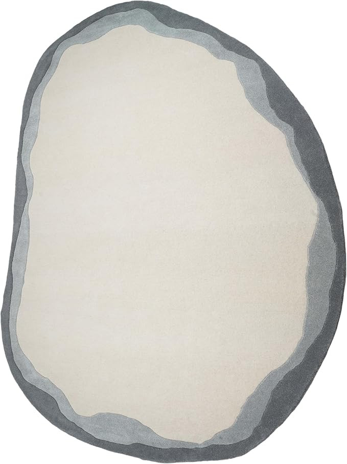 Tov Furniture Tarba Grey 8'x10' Organic Floor Rug | Amazon (US)