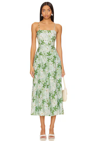 MINKPINK Margaux Maxi Dress in Green & White Floral from Revolve.com | Revolve Clothing (Global)