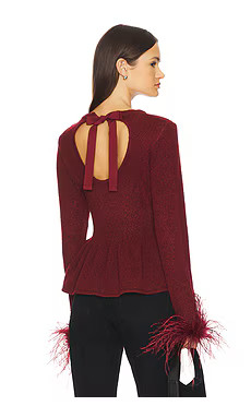 SAYLOR Jovi Sweater in Wine from Revolve.com | Revolve Clothing (Global)