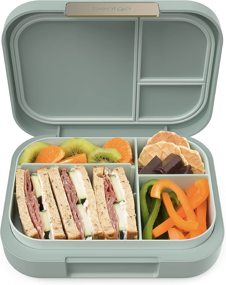 Bentgo® Modern - Versatile 4-Compartment Bento-Style Lunch Box, Leak-Resistant, Ideal for On-the... | Amazon (US)