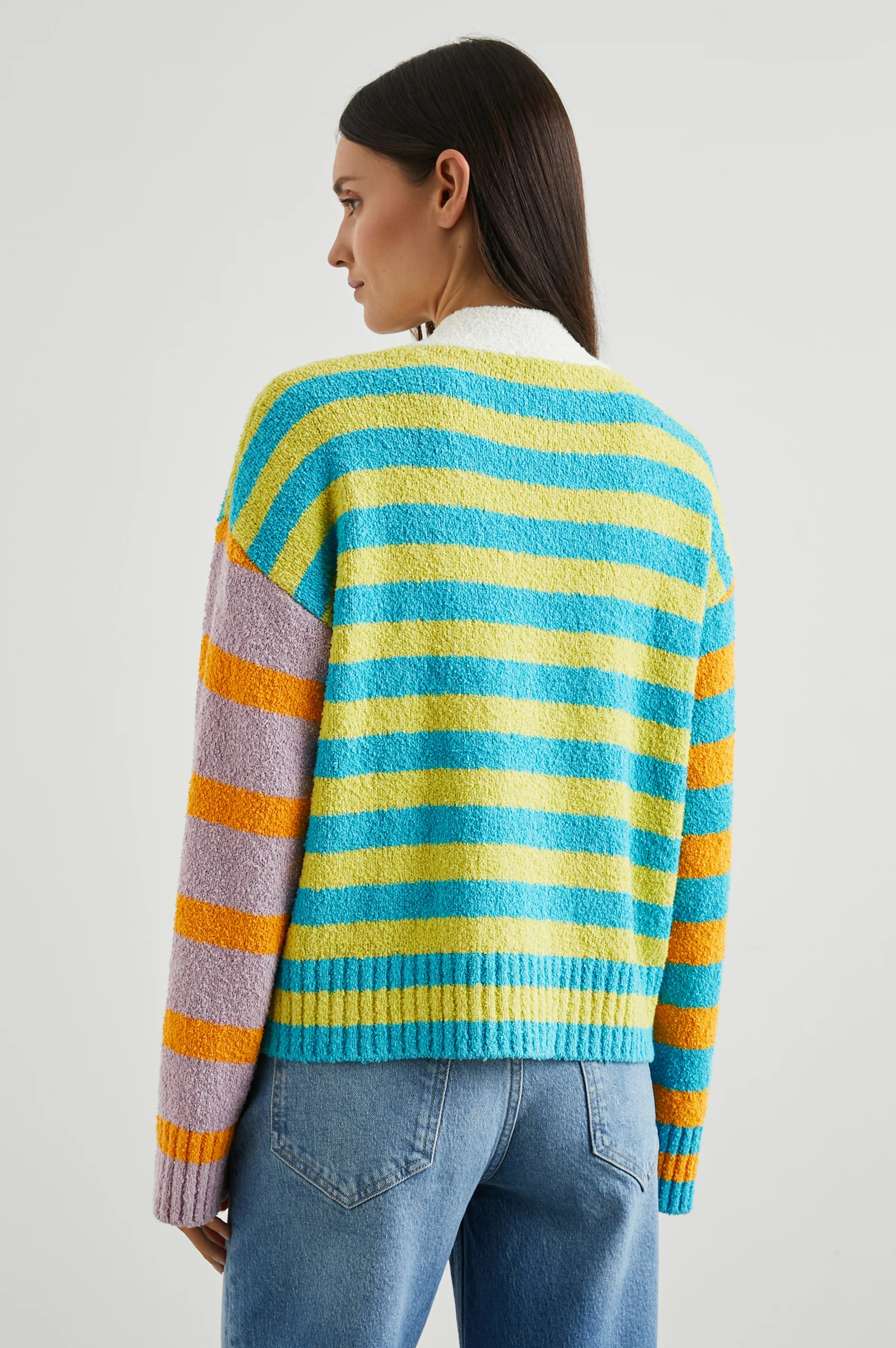 GENEVA CARDIGAN - MIXED STRIPE | Rails
