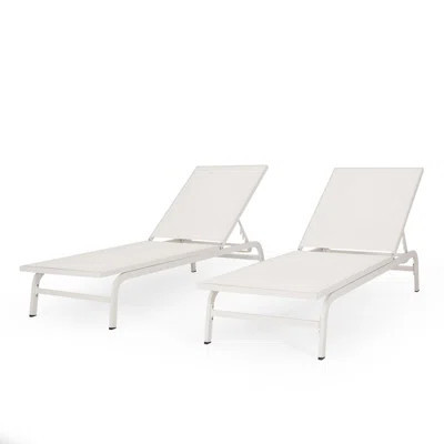 Set Of 2 Chaise Lounge, Lounge Chair Outdoor | Wayfair North America
