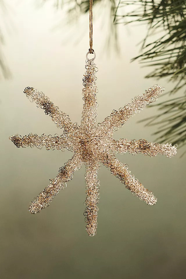 Metallic Star Ornament | Anthropologie (US)