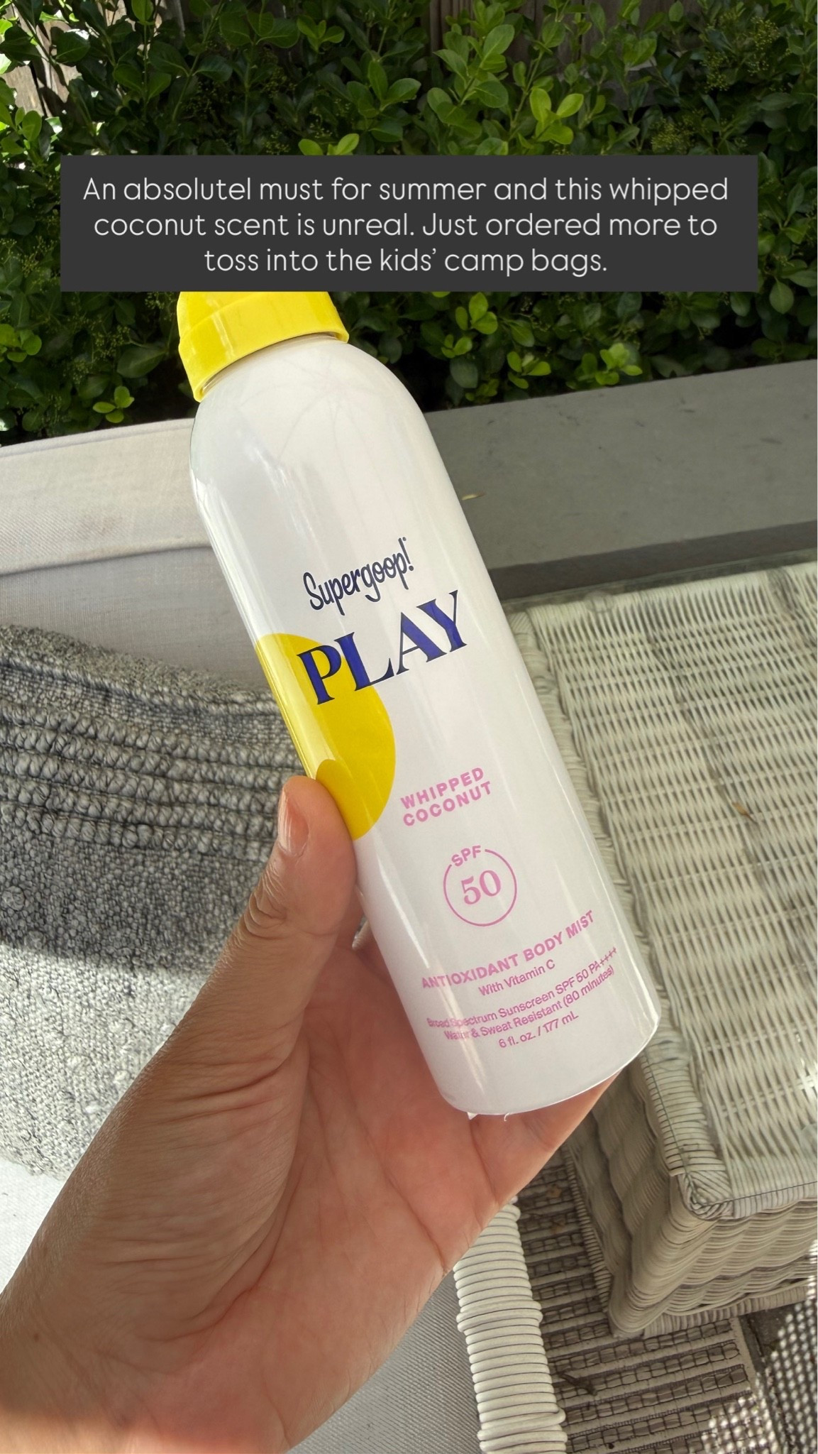 An absolutel must for summer and this whipped coconut scent is unreal. Just ordered more to toss into the kids’ camp bags.

#LTKSwim #LTKTravel #LTKKids