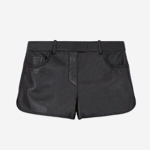 [the kooples] genuine leather studded mid-rise shorts black 1/S | Poshmark