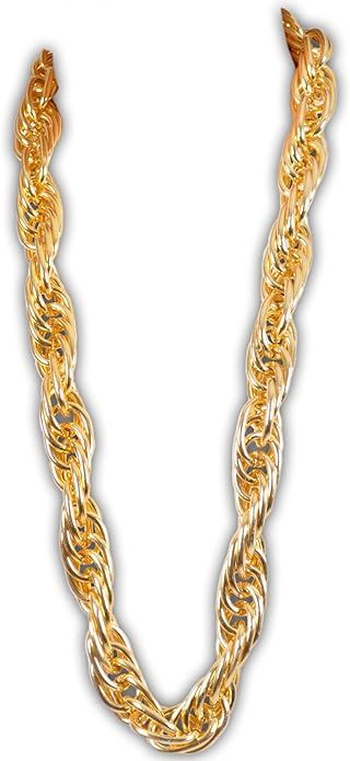 Arsimus 40-Inch Heavy Gold Dookie Chain for 80s and 90s Rapper Costume | Amazon (US)
