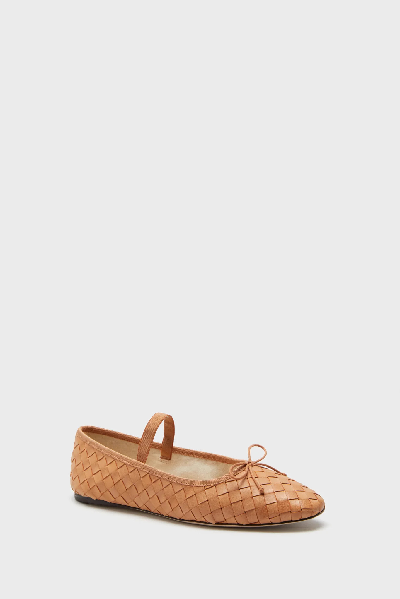 Honey Woven Leather Leonie Flats | Tuckernuck (US)