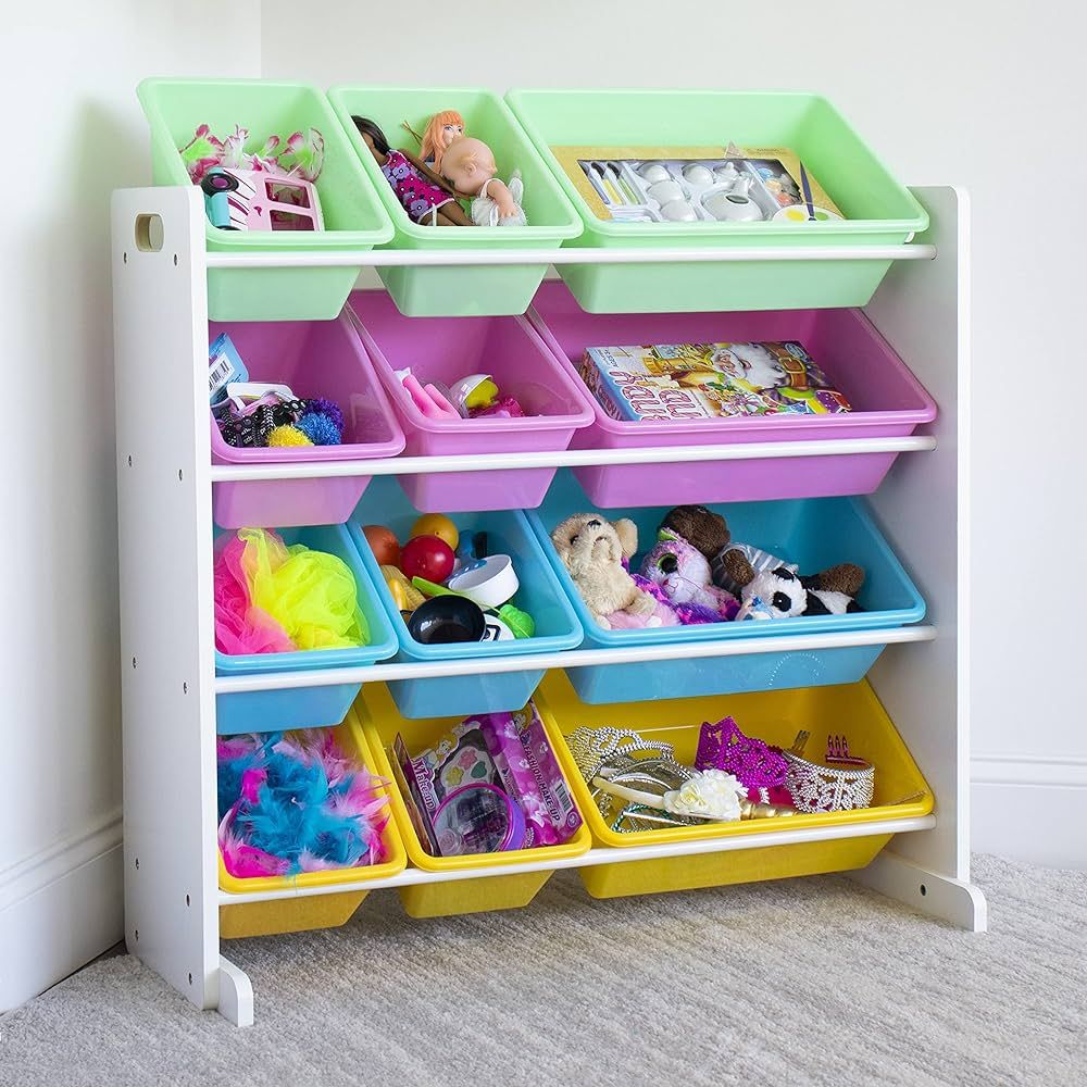 Humble Crew, White/Pastel Kids' Toy Storage Organizer | Amazon (US)