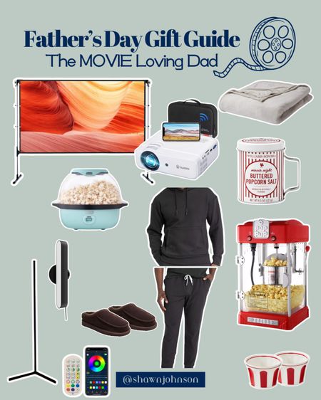 Popcorn, a new sweat set, slippers, and a nice screen and speakers….the perfect Father’s Day night with the family! 

#LTKGiftGuide #LTKU #LTKMens
