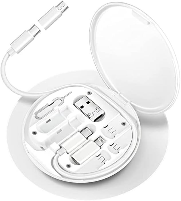 Amazon.com: ZALUJMUS Multifunctional Data Cable Storage Box Adaptor for USB-C and Micro-USB Devic... | Amazon (US)