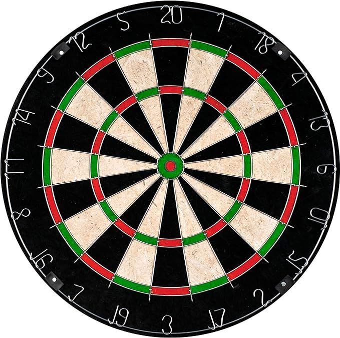 Bristle Dart Board, Tournament Sized Indoor Hanging Number Target Game for Steel Tip Darts- Dartb... | Amazon (US)