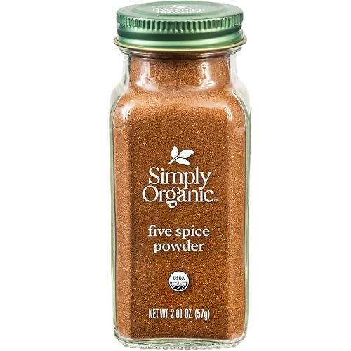 Simply Organic Five Spice Powder, 2.01 Ounce, Cinnamon, Fennel Seed, Cloves, Star Anise & White Pepper, Non GMO, Kosher | Amazon (US)