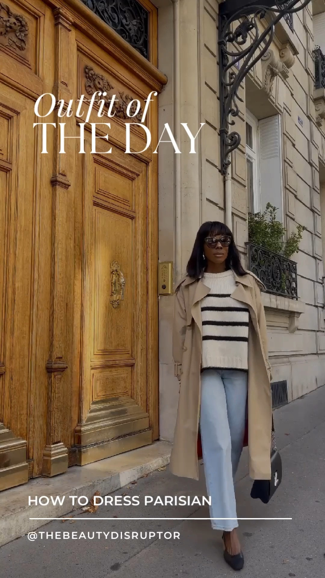 For everyday Parisian style, I love to keep it classic and chic. Today I started with a striped sweater , and paired it with wide leg jeans to keep the look relaxed. I layered the look with a trench coat, and finished the outfit with Chanel slingbacks and a Louis Vuitton bag.

Simple, timeless, and very much inspired by the streets of Paris. 🇫🇷✨

#LTKStyleTip