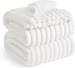Bedsure White Fleece Queen Blanket for Couch - Super Soft Cozy Blankets for Women, Cute Small Bla... | Amazon (US)