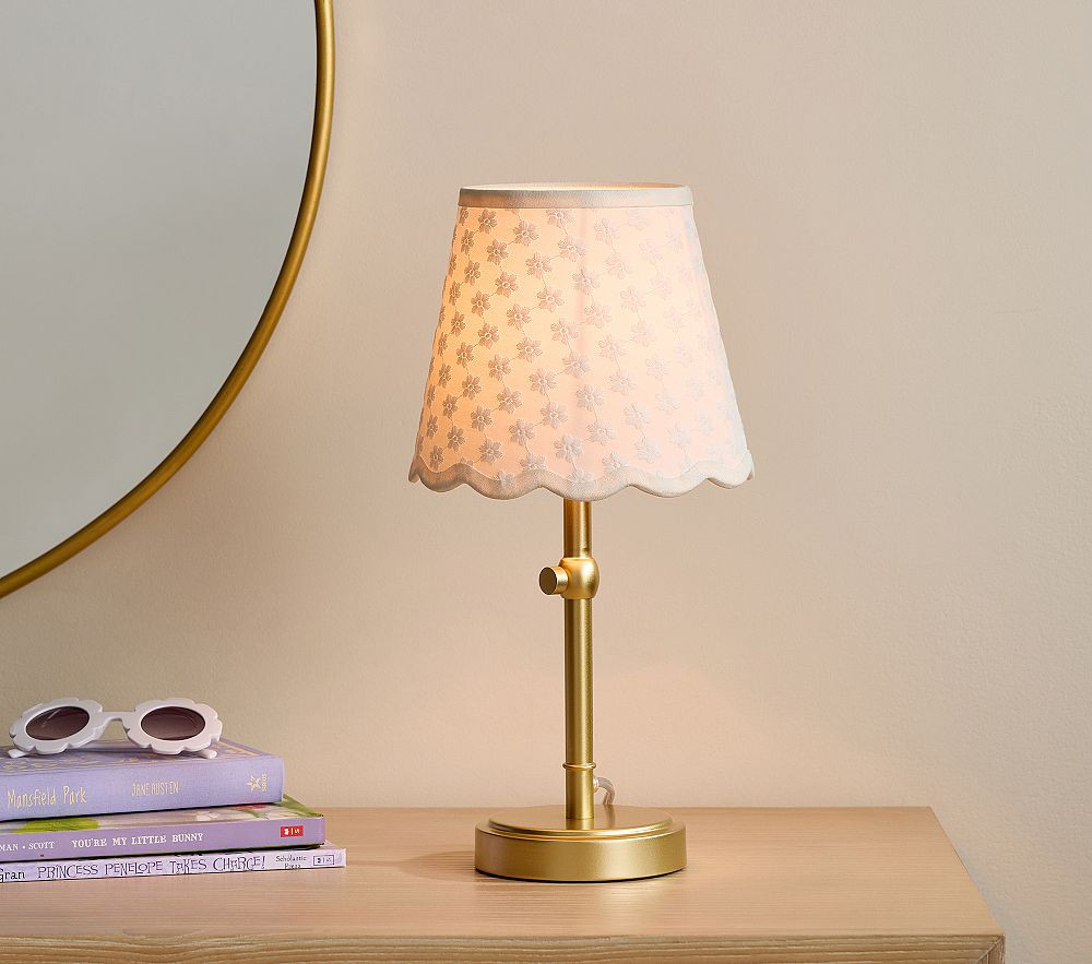 Amelia Eyelet Printed Table Lamp (11") | Pottery Barn Kids