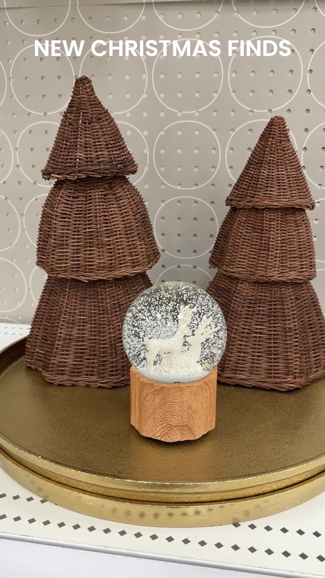 New Christmas finds! Neutral Christmas finds - rattan Christmas trees and snow globe. #christmasfinds #rattanchristmas #christmasdecor 

#LTKHome #LTKSeasonal