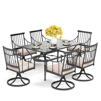 Argyri Rectangular 6 - Person 60" Long Dining Set | Wayfair North America