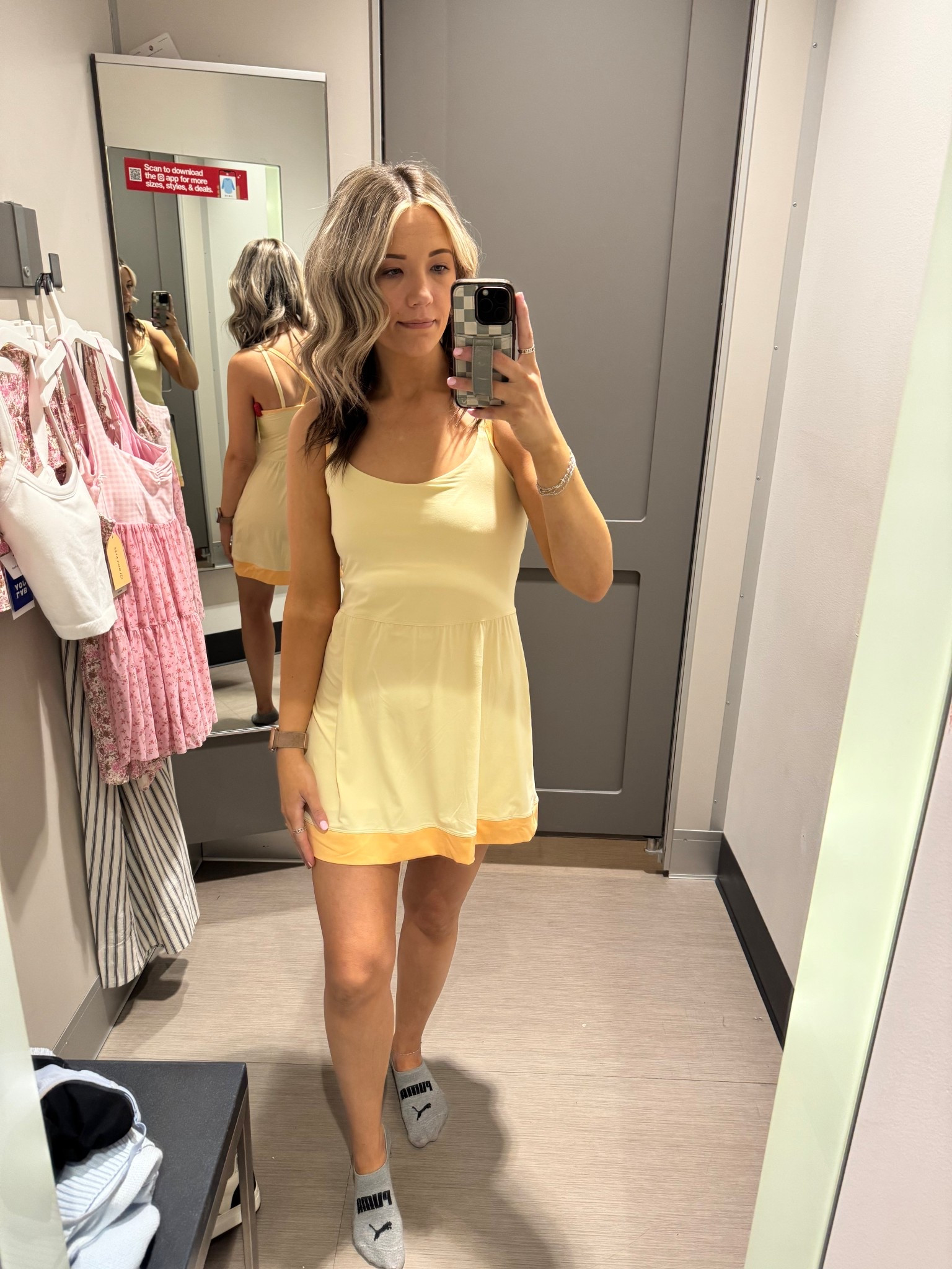 Love the 2 toned active dress. Has built in shorts and easy bathroom access. Wearing size medium

#LTKTravel #LTKActive #LTKootd