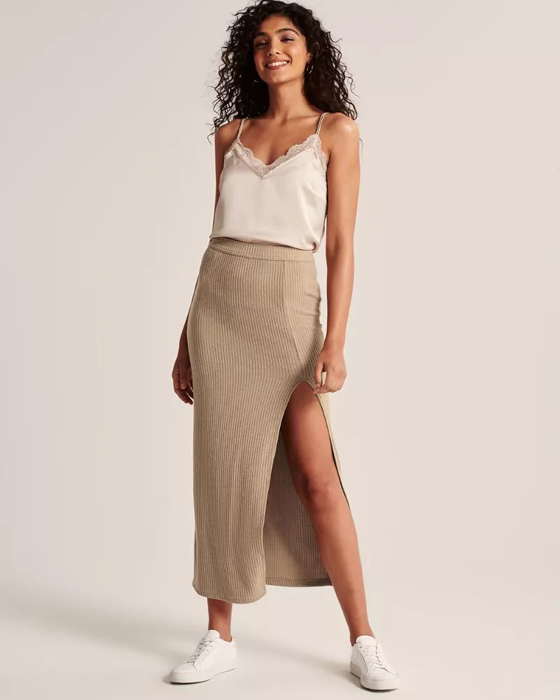 Knit Maxi Skirt | Abercrombie & Fitch US & UK