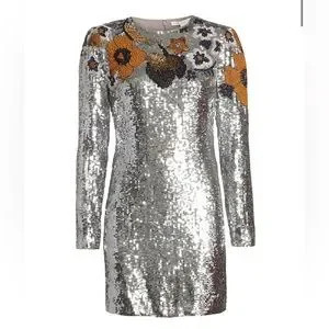 Veronica Beard Shar Sequin Dress in Silver | Poshmark