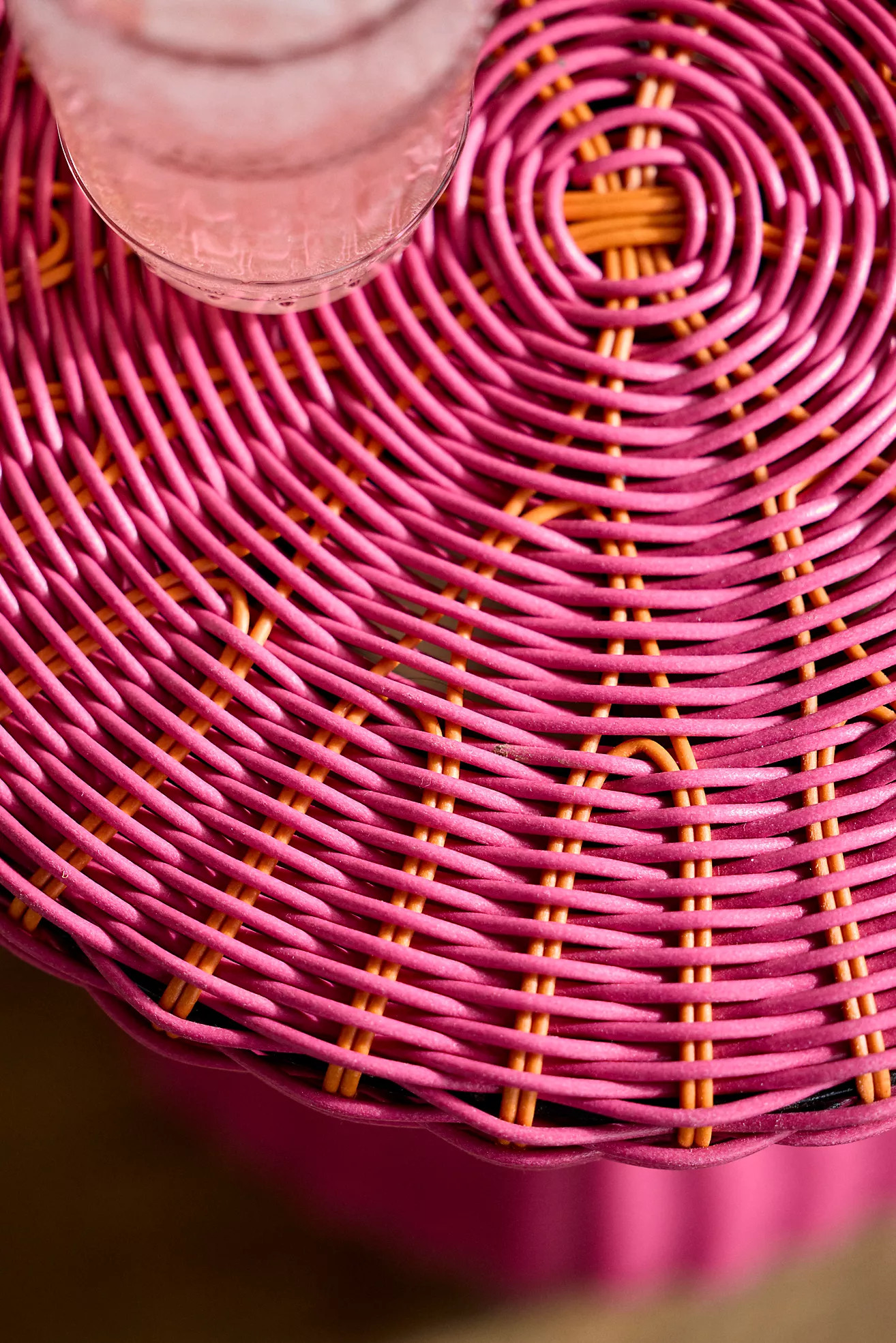 All Weather Wicker Side Table, Tall | Anthropologie (US)