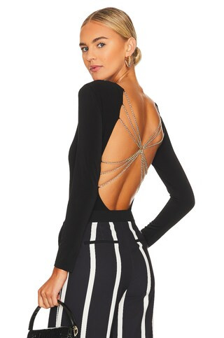 Marcella Chain Back Bodysuit
                    
                    Alice + Olivia | Revolve Clothing (Global)