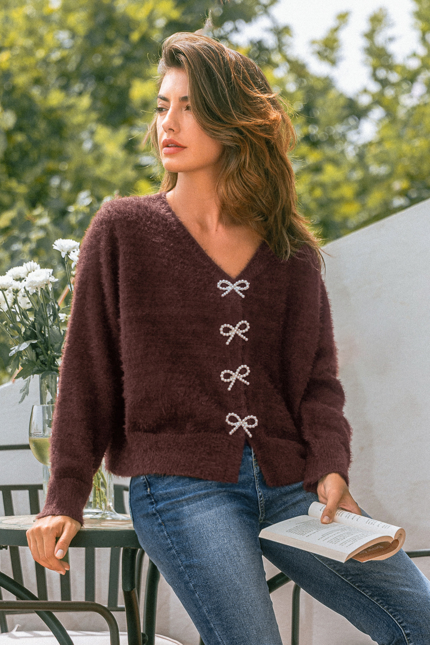 Autumn Glow Brown Cardigan - S | Cupshe US