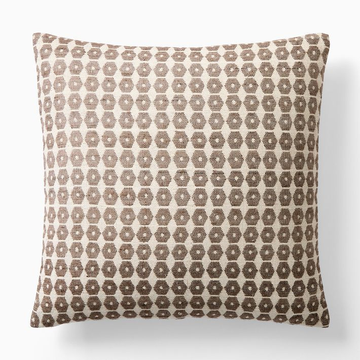 Honeycomb Silk Pillow Cover | West Elm (US)