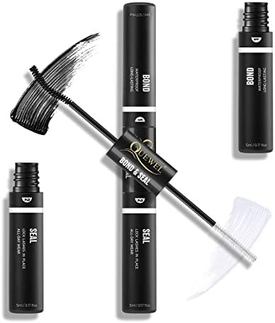 QUEWEL Lash Bond And Seal, Lash Cluster Glue For DIY Eyelash Extensions, Individual Lash Glue For... | Amazon (US)