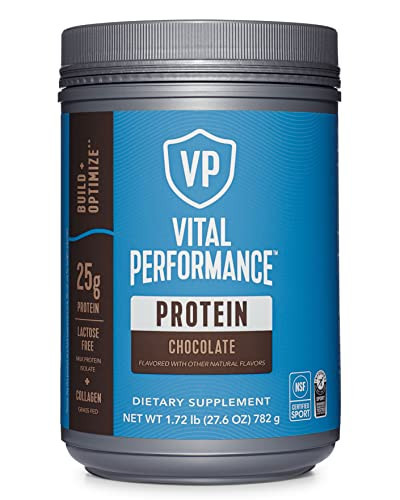 Vital Proteins Performance Powder, Collagen Peptides & Protein Isolate Powder, NSF Certified for Sport, Chocolate, 1.72lb | Amazon (US)