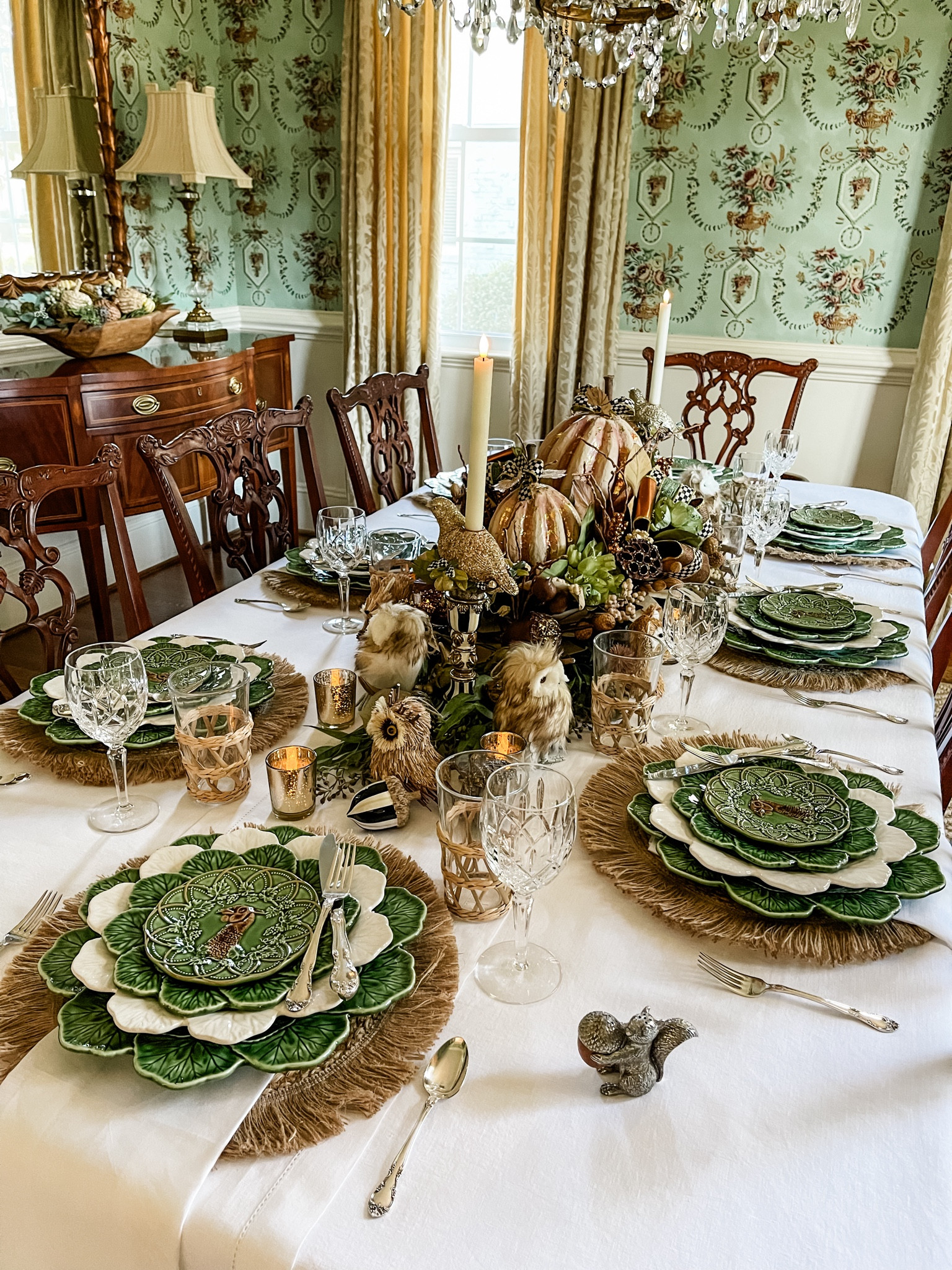 Thanksgiving/Holiday Tablescape 🍂🐿️

#LTKSeasonal #LTKHoliday #LTKhome