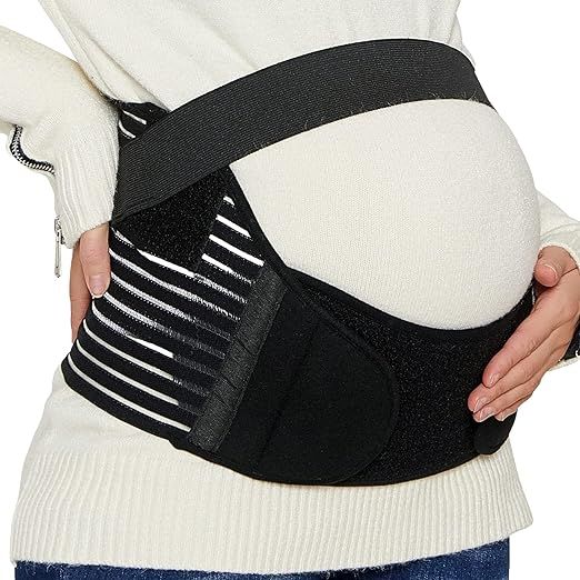 NeoTech Care Pregnancy Support Maternity Belt, Waist/Back/Abdomen Band, Belly Brace, Black, Size ... | Amazon (US)