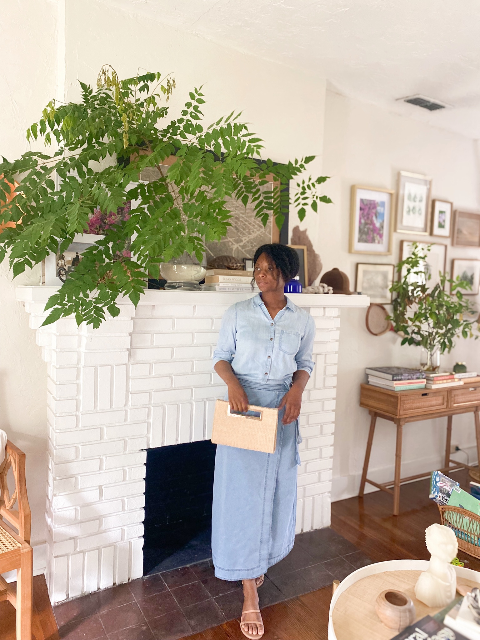 Chambray style late summer early fall 
Chambray wrap skirt and chambray top 

#LTKSeasonal #LTKFindsUnder100 #LTKStyleTip