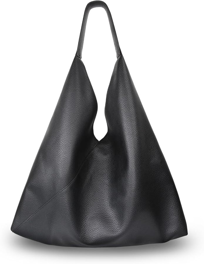 BLNUIEEN'XM Pu Leather Tote Bag for Women, Soft Large Hobo Bag, Fashionable Handbag for Work, Tra... | Amazon (US)