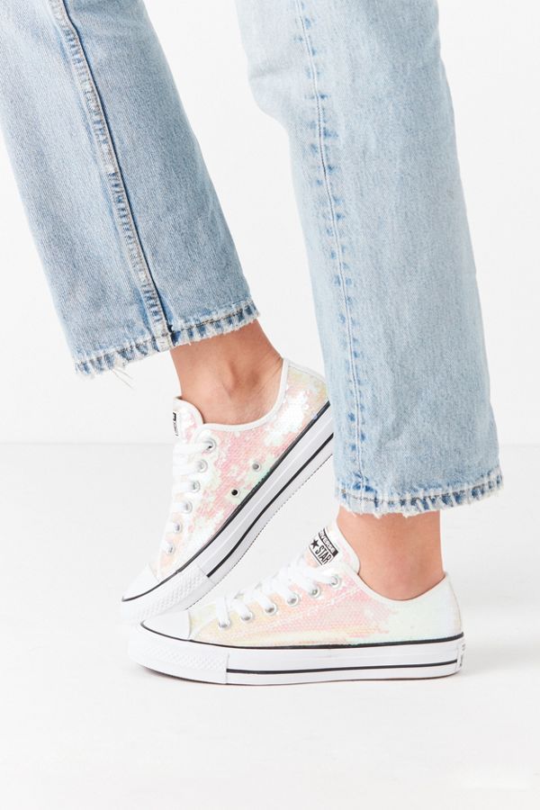Converse Chuck Taylor All Star Sequined Low Top Sneaker | Urban Outfitters US