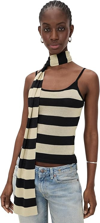 Lioness Women's Dolce Tank Top, Sand Stripe, S at Amazon Women’s Clothing store | Amazon (US)